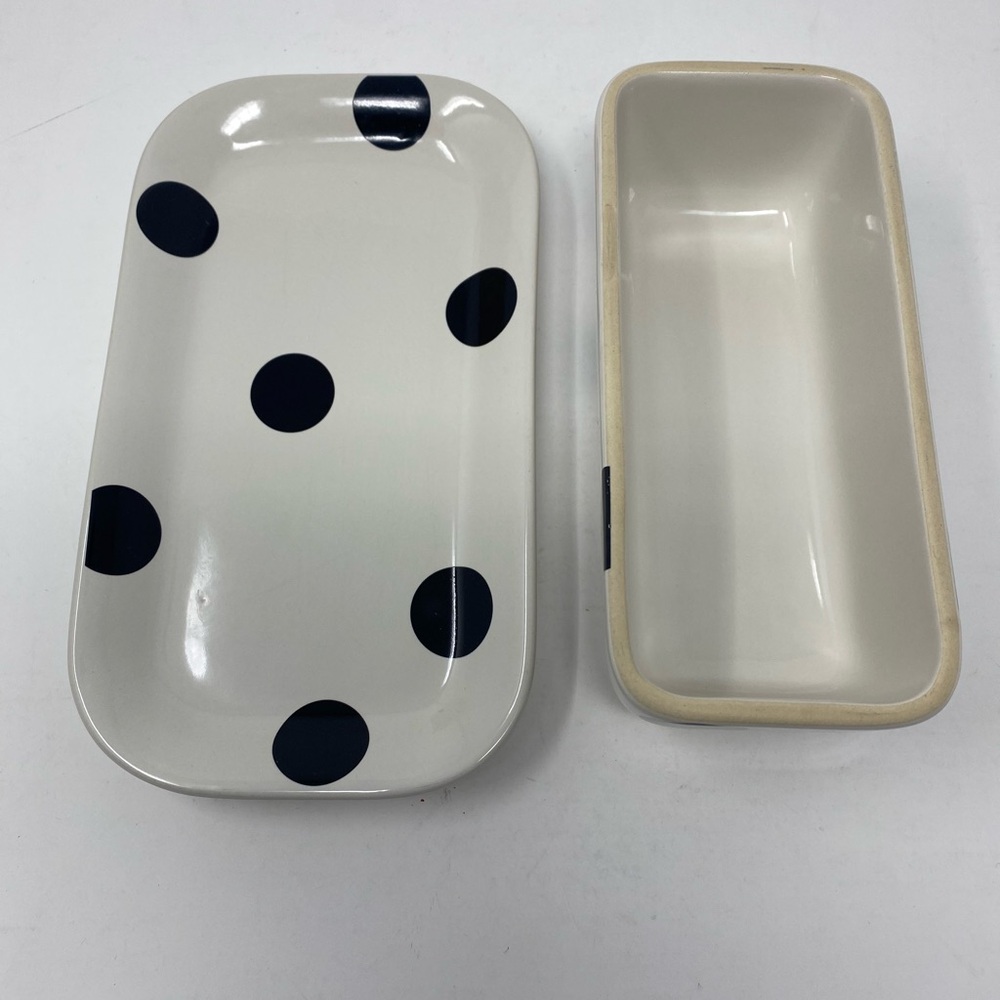 Kate Spade ♠️ X Lenox Deco Dot Covered Butter Dish